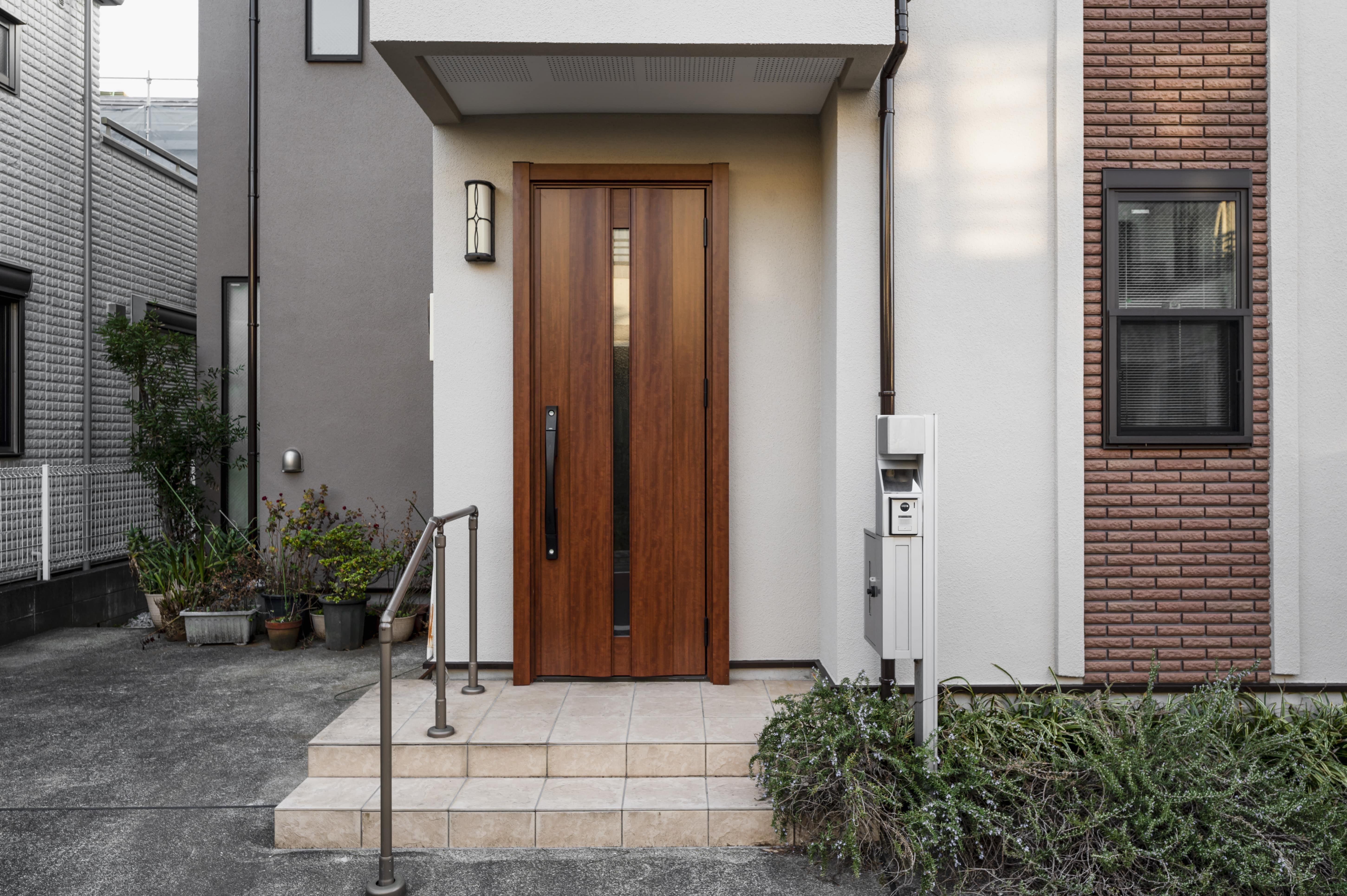 Elegant front door installation
